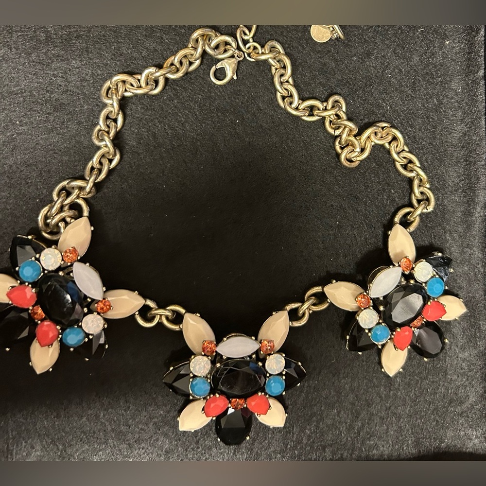 Black and Brass Necklace statement